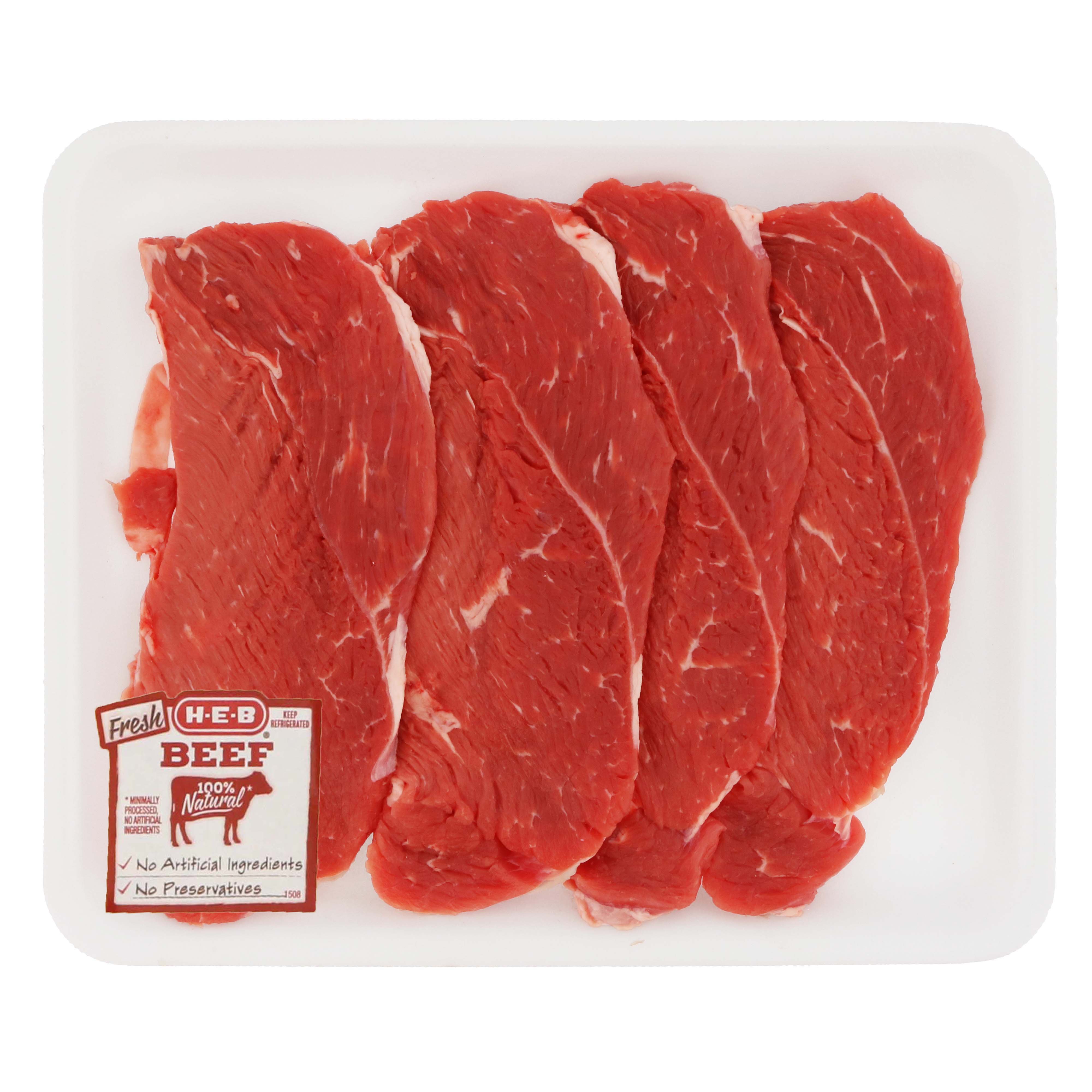 HEB Beef Shoulder Steak Milanesa Value Pack, USDA Select Shop Beef