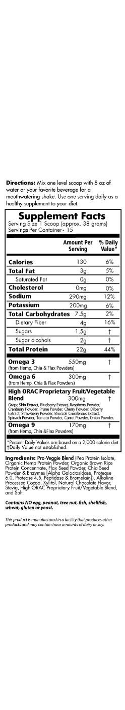 MRM 100% All Natural Veggie Protein Vanilla Protein Powder; image 2 of 2
