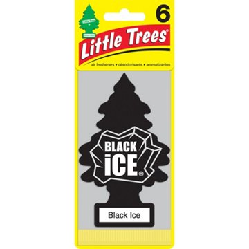 Little Trees Car Air Fresheners - Black Ice, 6 pk
