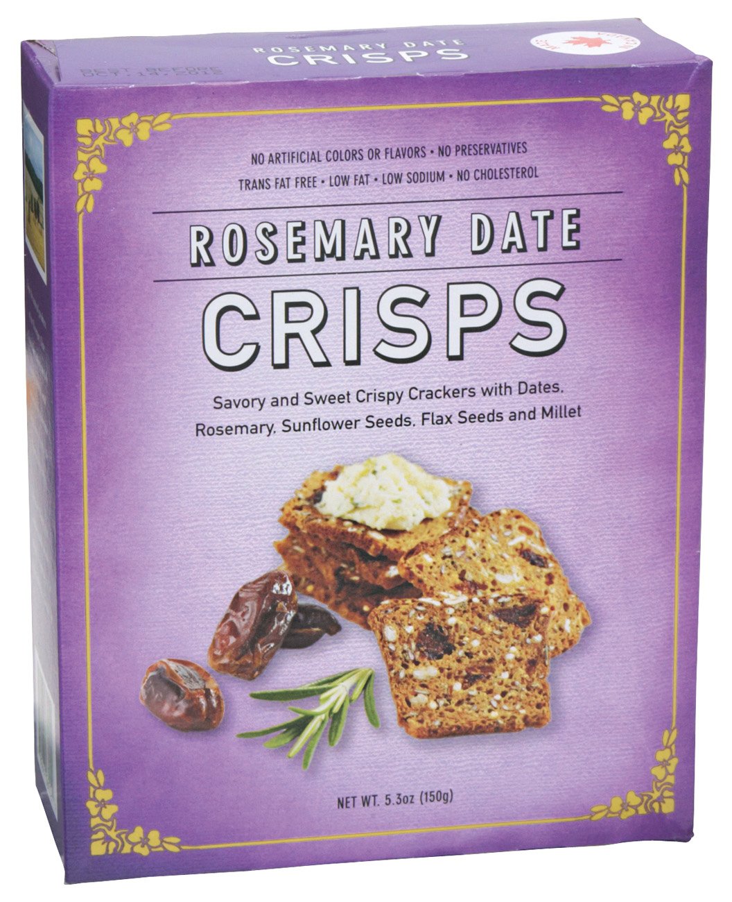 Poppy Industries Rosemary Date Mini Crisps Crackers Shop Crackers