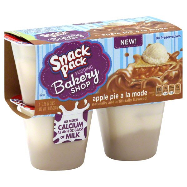 Hunt's Snack Pack Bakery Shop Apple Pie a la Mode Pudding Shop