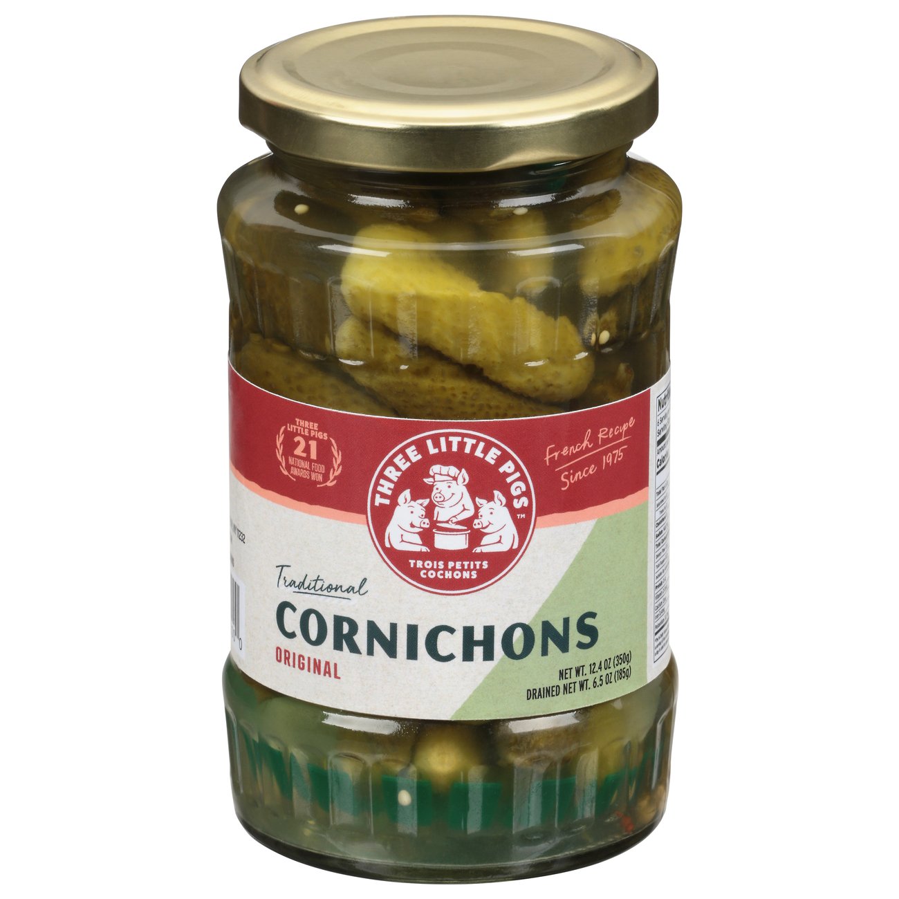 Three Little Pigs Traditional Cornichons Baby Sour Gherkins Shop