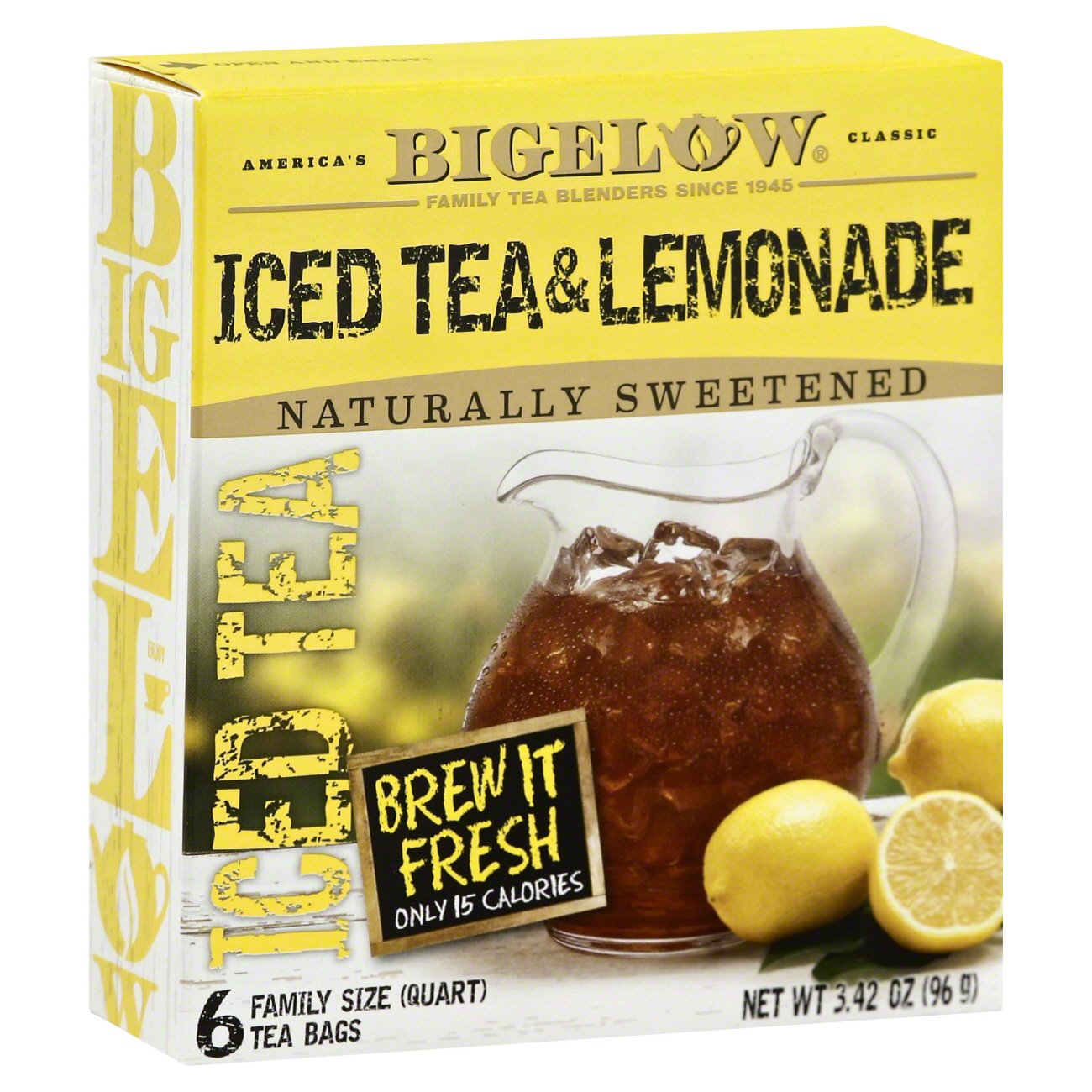 Bigelow Half and Half Iced Tea and Lemonade Family Size Bags Shop Tea at HEB