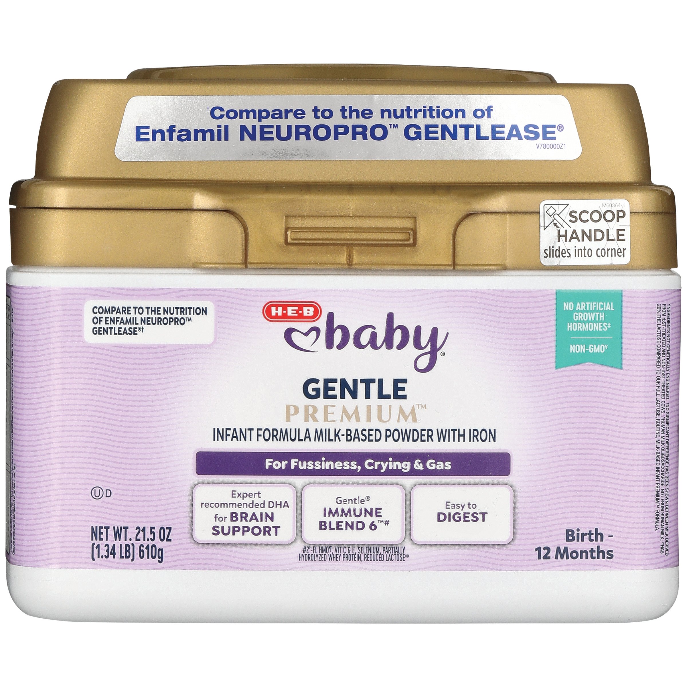 H-E-B Baby Milk-Based Powder Infant Formula - Gentle - Shop Formula at ...