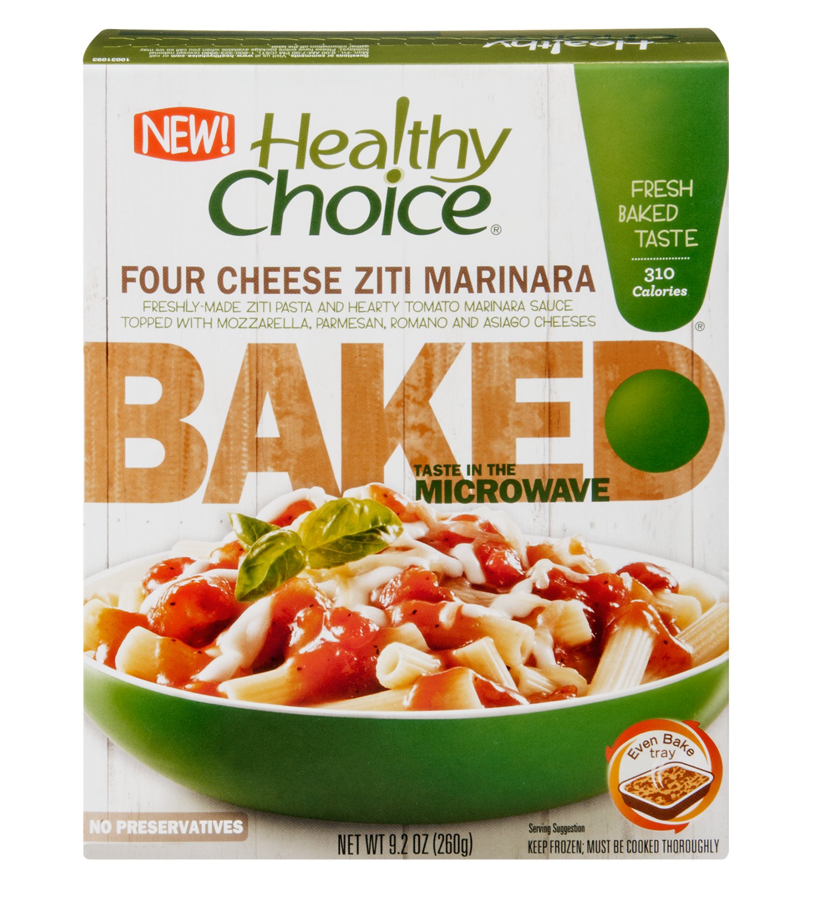 Healthy Choice Baked Four Cheese Ziti Marinara Shop Entrees & Sides