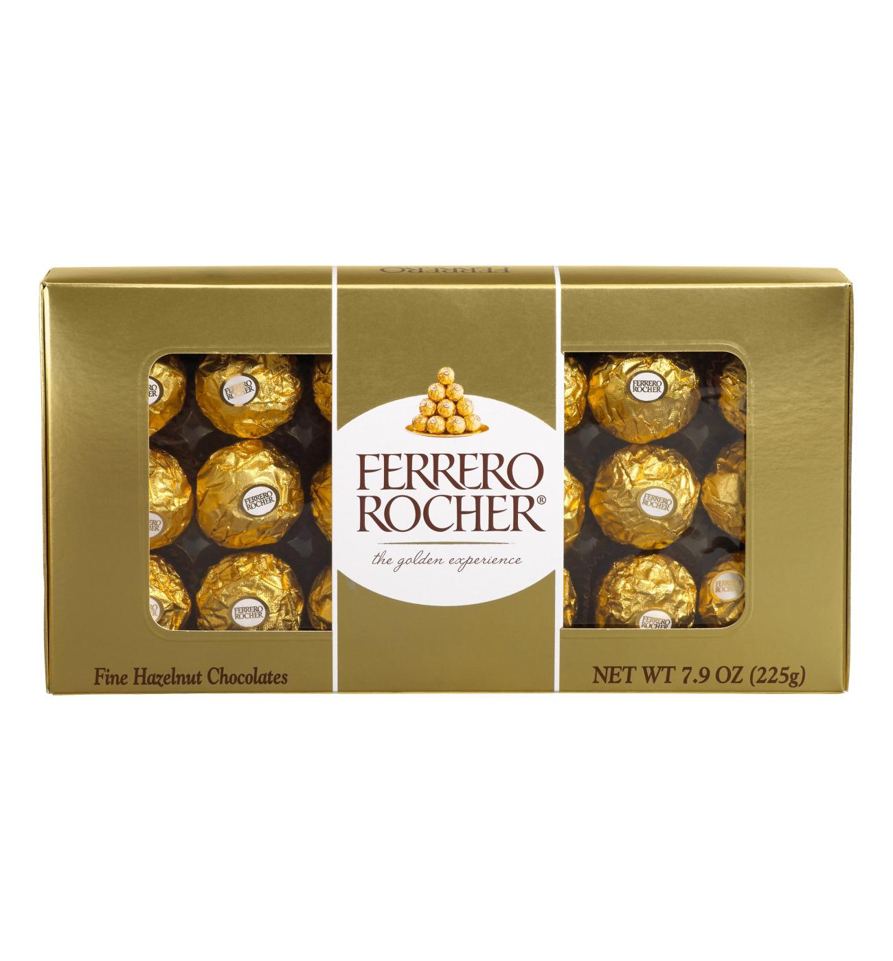 Ferrero Rocher Fine Hazelnut Chocolates Gift Box Shop Candy at HEB