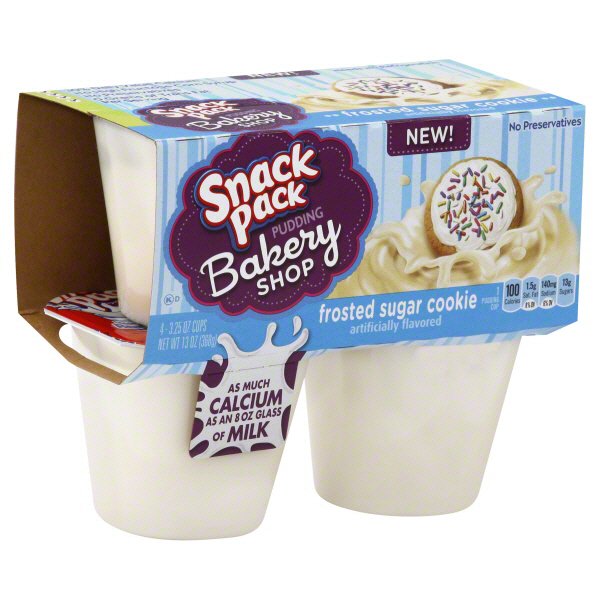 Hunt's Snack Pack Bakery Shop Frosted Sugar Cookie Pudding Shop
