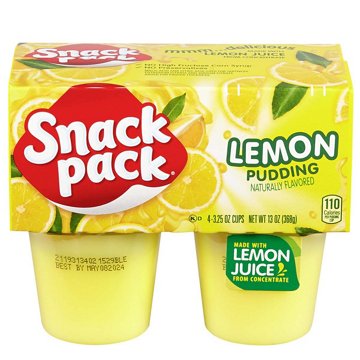 Snack Pack Lemon Pudding Cups, 4 ct