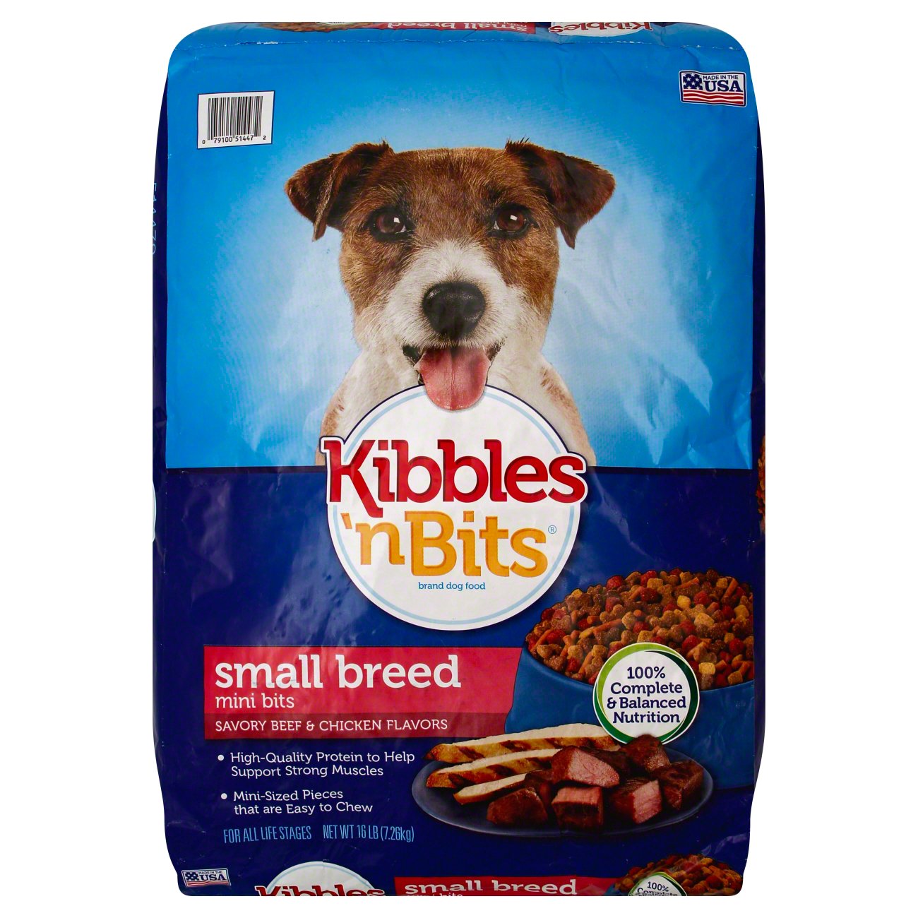 Kibbles 'n Bits Small Breed Mini Bits Beef & Chicken Dry Dog Food