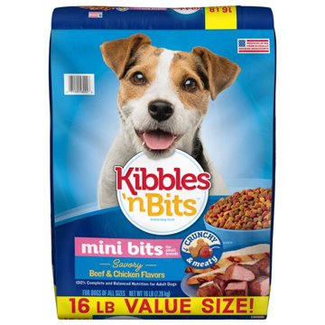 Kibbles 'n Bits Small Breed Mini Bits Beef & Chicken Dry Dog Food