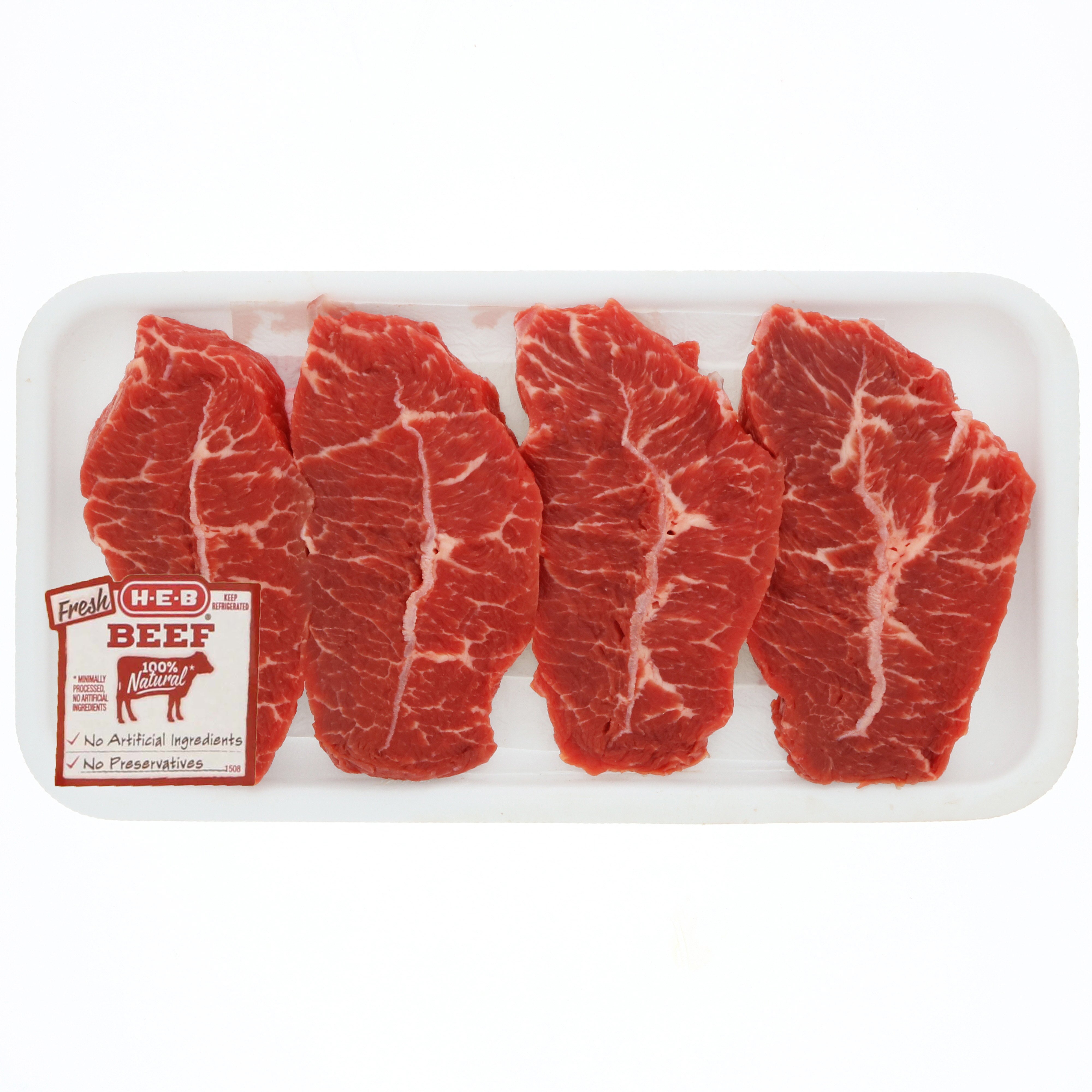 H-E-B Beef Top Blade Steak Boneless USDA Select