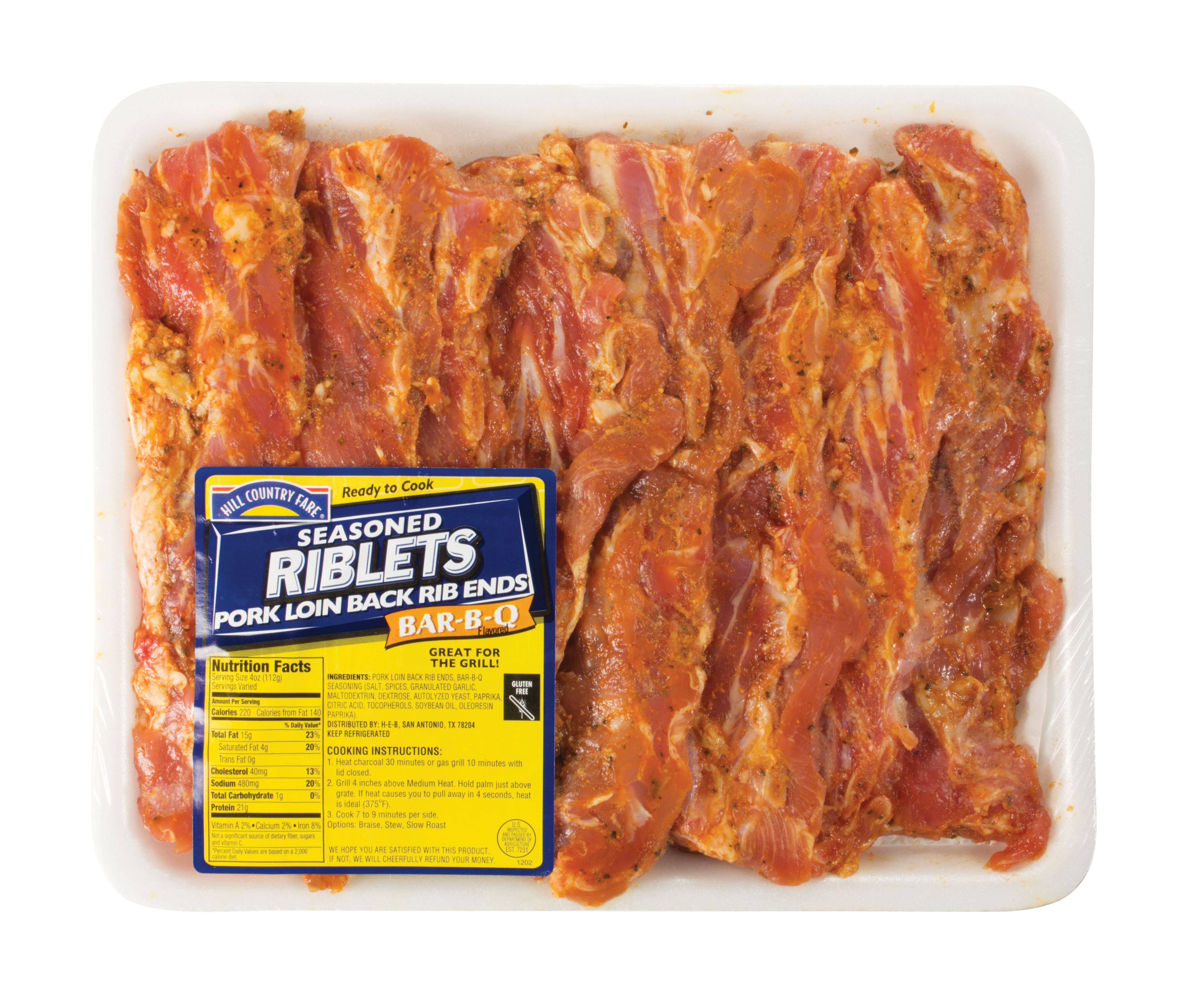 Pork loin riblets store