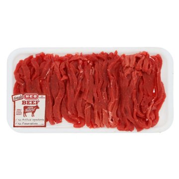 H-E-B Stir Fry Beef - USDA Select, Avg. 0.95 lb