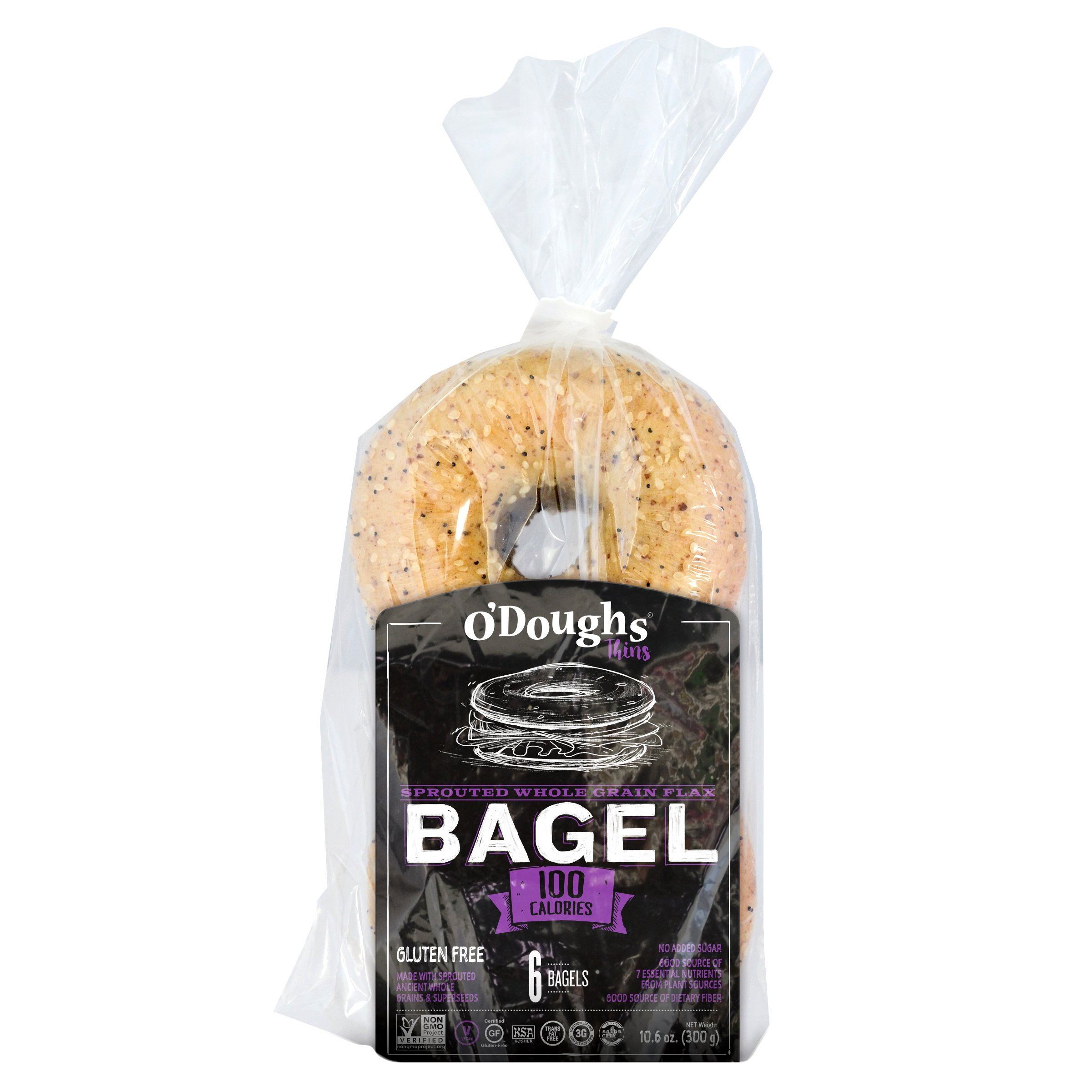 O'Doughs Wholegrain Bagel Thins Shop Bagels at HEB