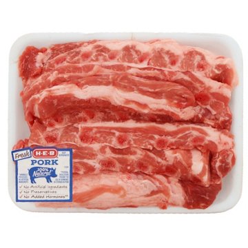 H-E-B Cross-Cut Pork Baby Back Ribs, Avg. 1.62 lbs
