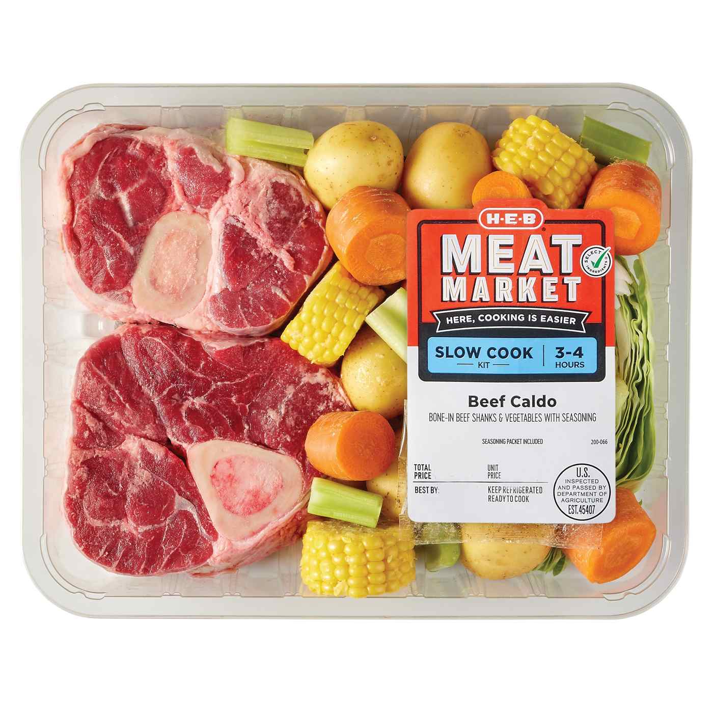 H-E-B Caldo Soup Kit - Bone-In Beef Shank & Vegetables; image 1 of 4