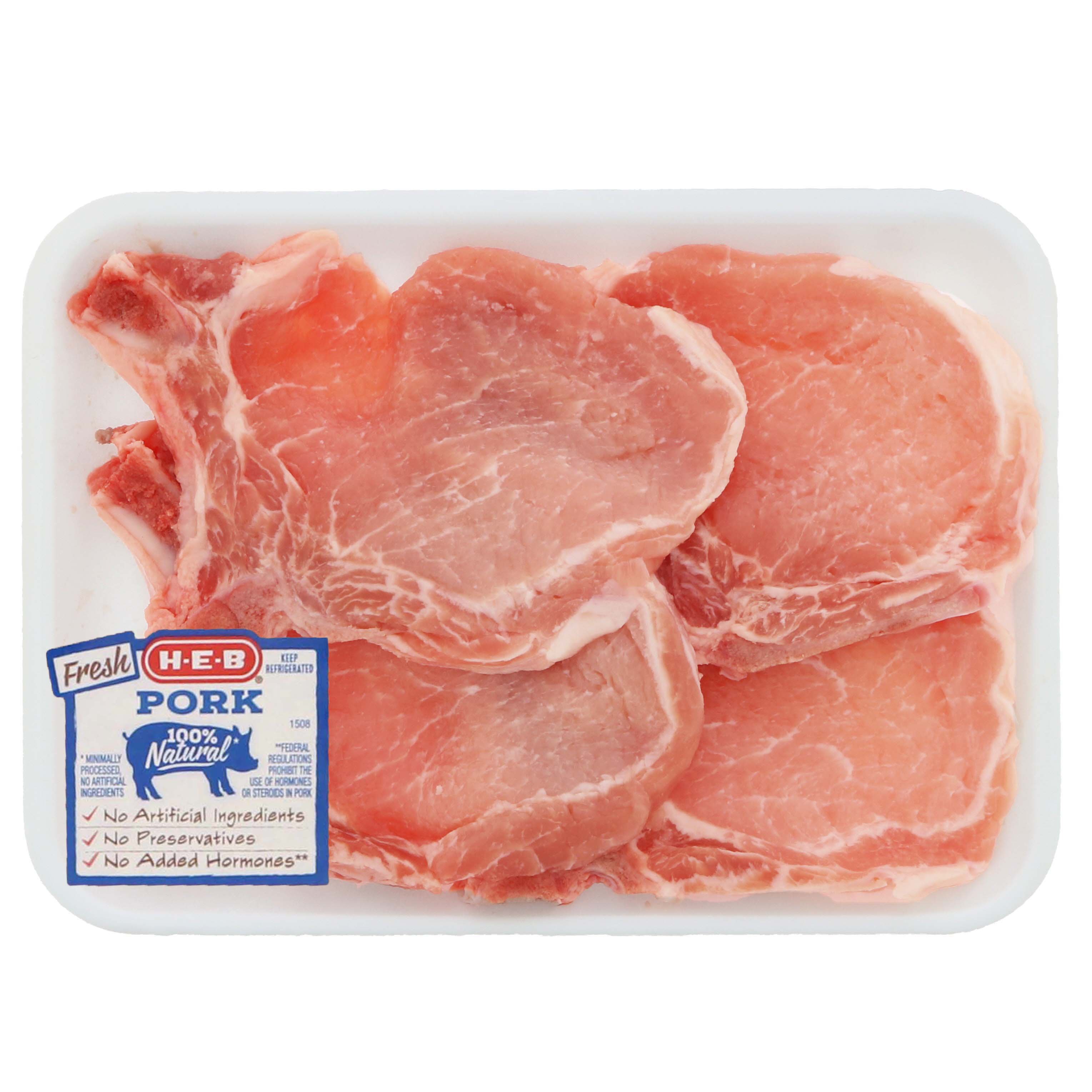 HEB Bonein Center Rib Pork Chops, Wafer Thin Shop Pork at HEB