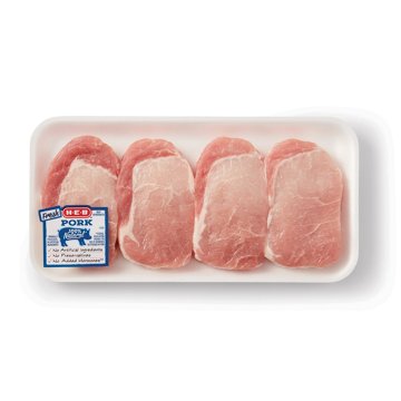 H-E-B Boneless Texas-Style Ribeye Pork Chops, Thick Cut, Avg. 1.5 lbs