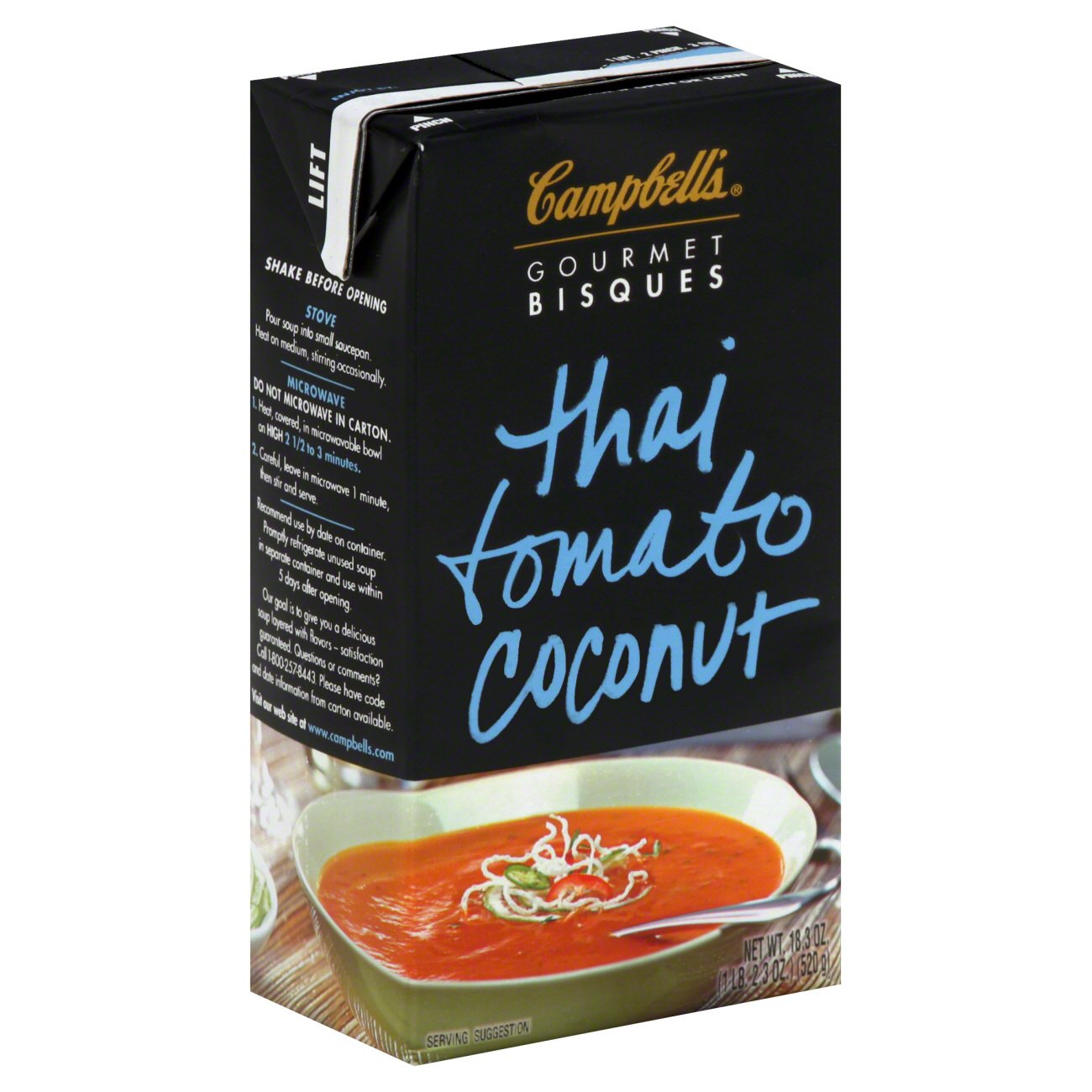 Campbell S Gourmet Thai Tomato Coconut Bisque Shop Soups Chili At H E B