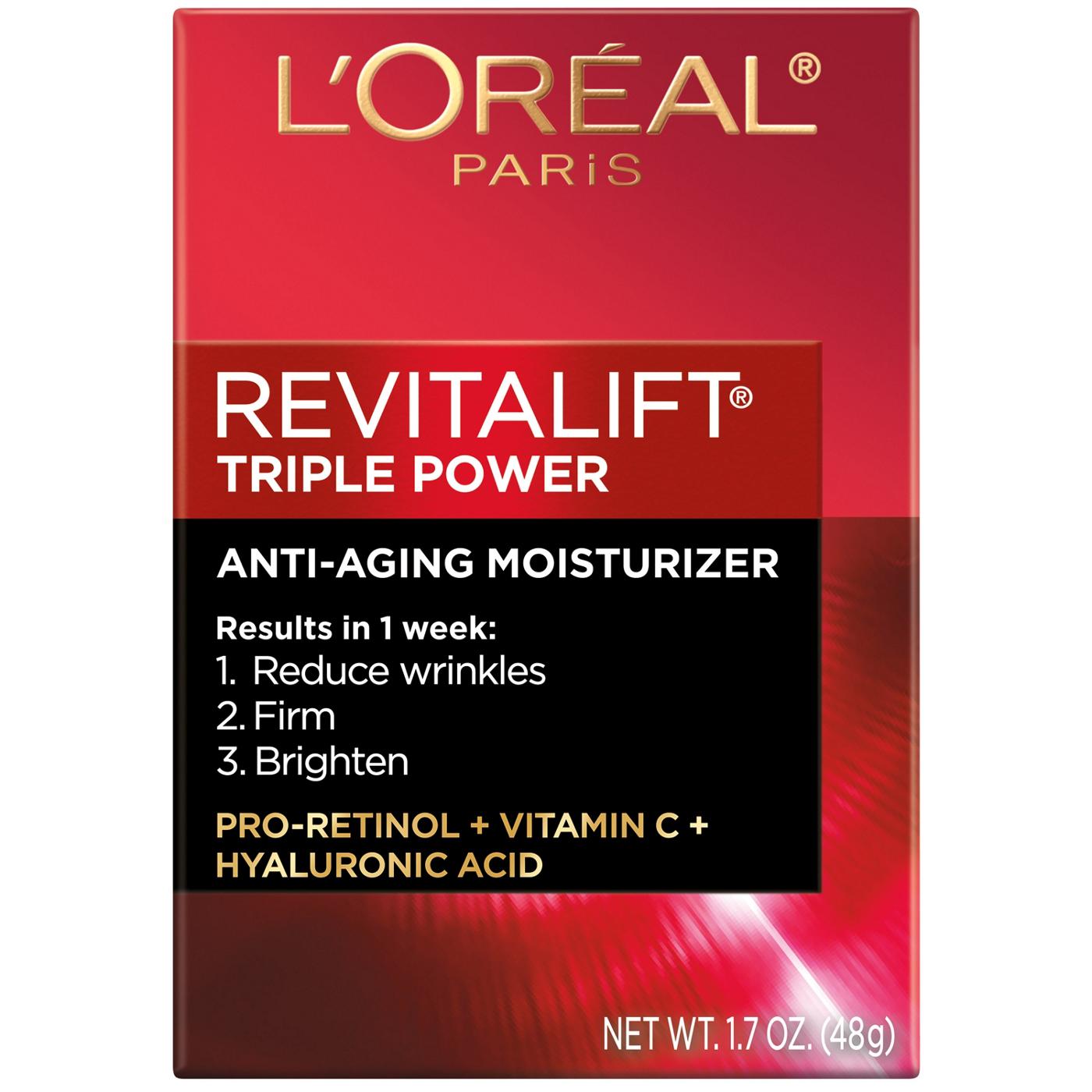 L'Oréal Paris Revitalift Triple Power Anti-Aging Face Moisturizer; image 1 of 8