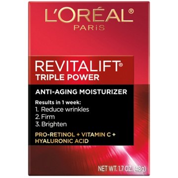 L'Oréal Paris Revitalift Triple Power Anti-Aging Face Moisturizer, 1.7 oz