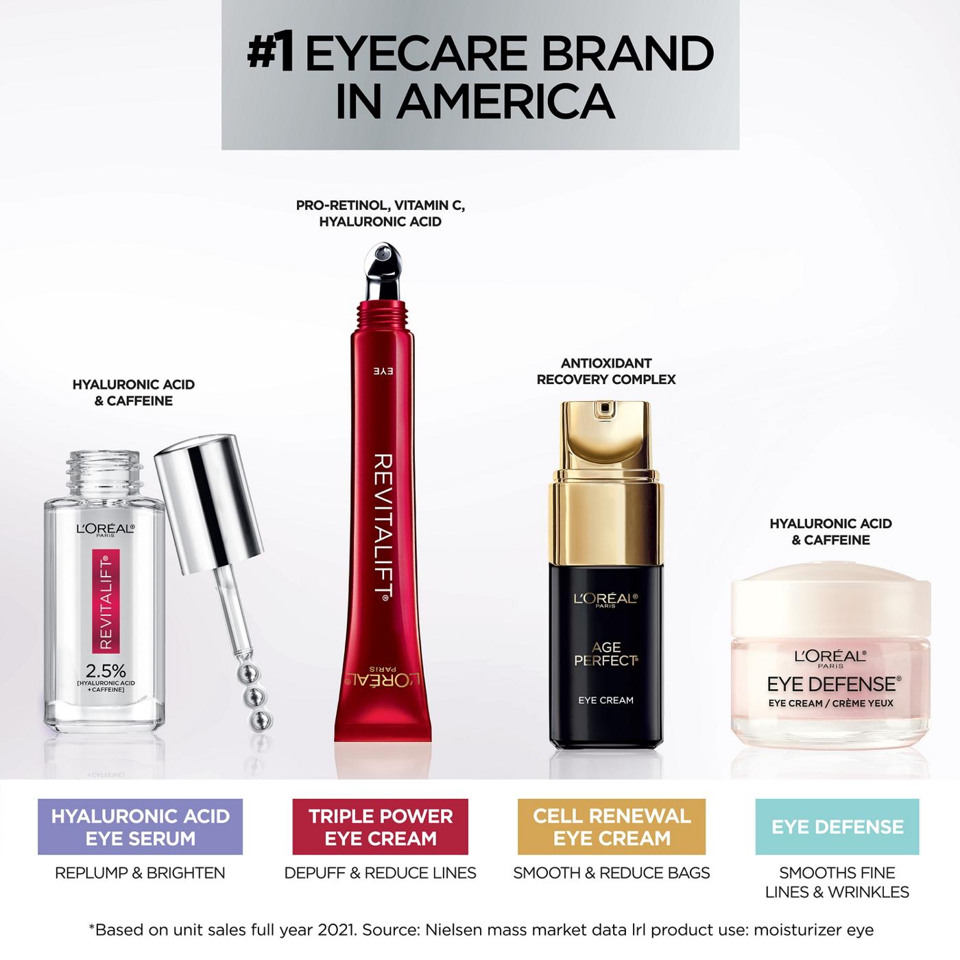L'Oréal Paris Revitalift Triple Power Eye Treatment, Anti Aging; image 2 of 6