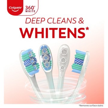 Colgate 360 Optic White Toothbrushes - Soft, 2 pk