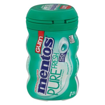 Mentos Pure Fresh Spearmint Sugar Free Chewing Gum, 50 pc