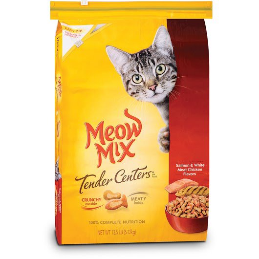 Meow Mix Tender Centers Salmon & White Meat Chicken Cat Food, 48 oz