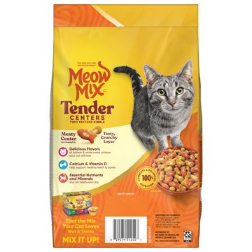 Meow Mix Tender Centers with Salmon & White Meat Chicken Flavors, Dry Cat Food