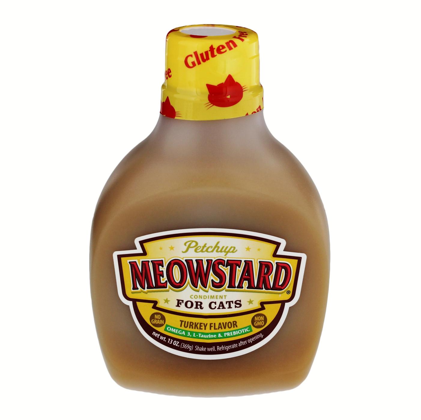 Petchup Meowstard Turkey Flavored Condiment for Cats; image 1 of 2