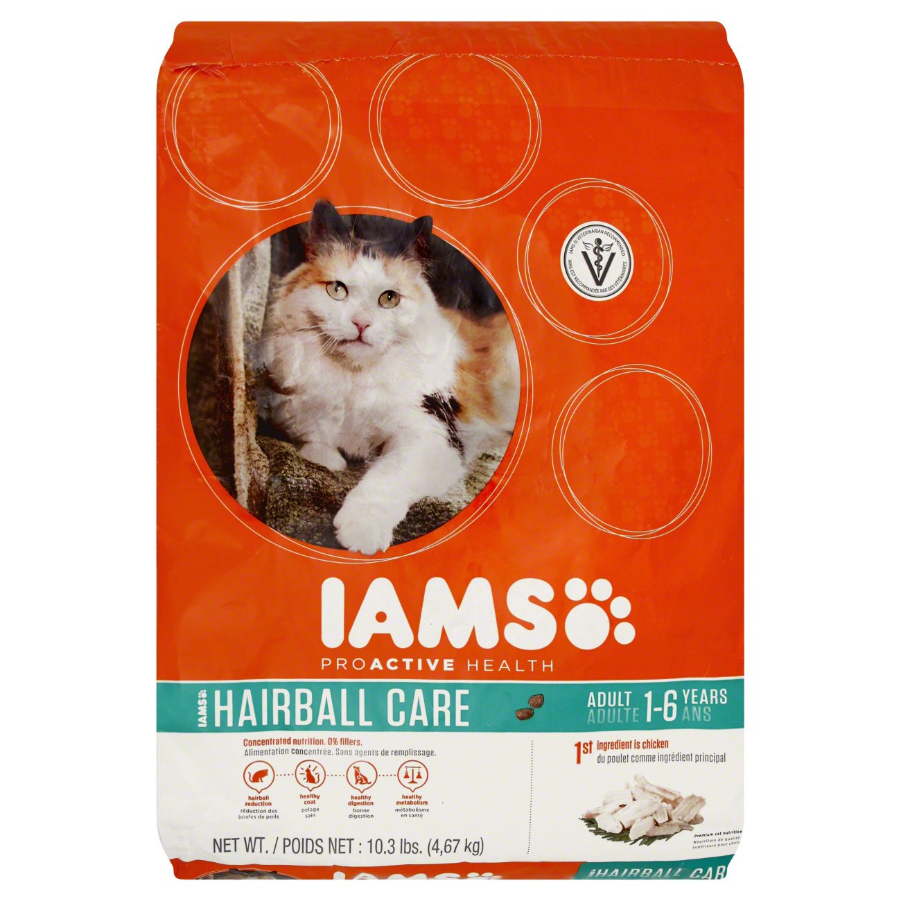 Iams proactive health hairball care adult cat hotsell dry food