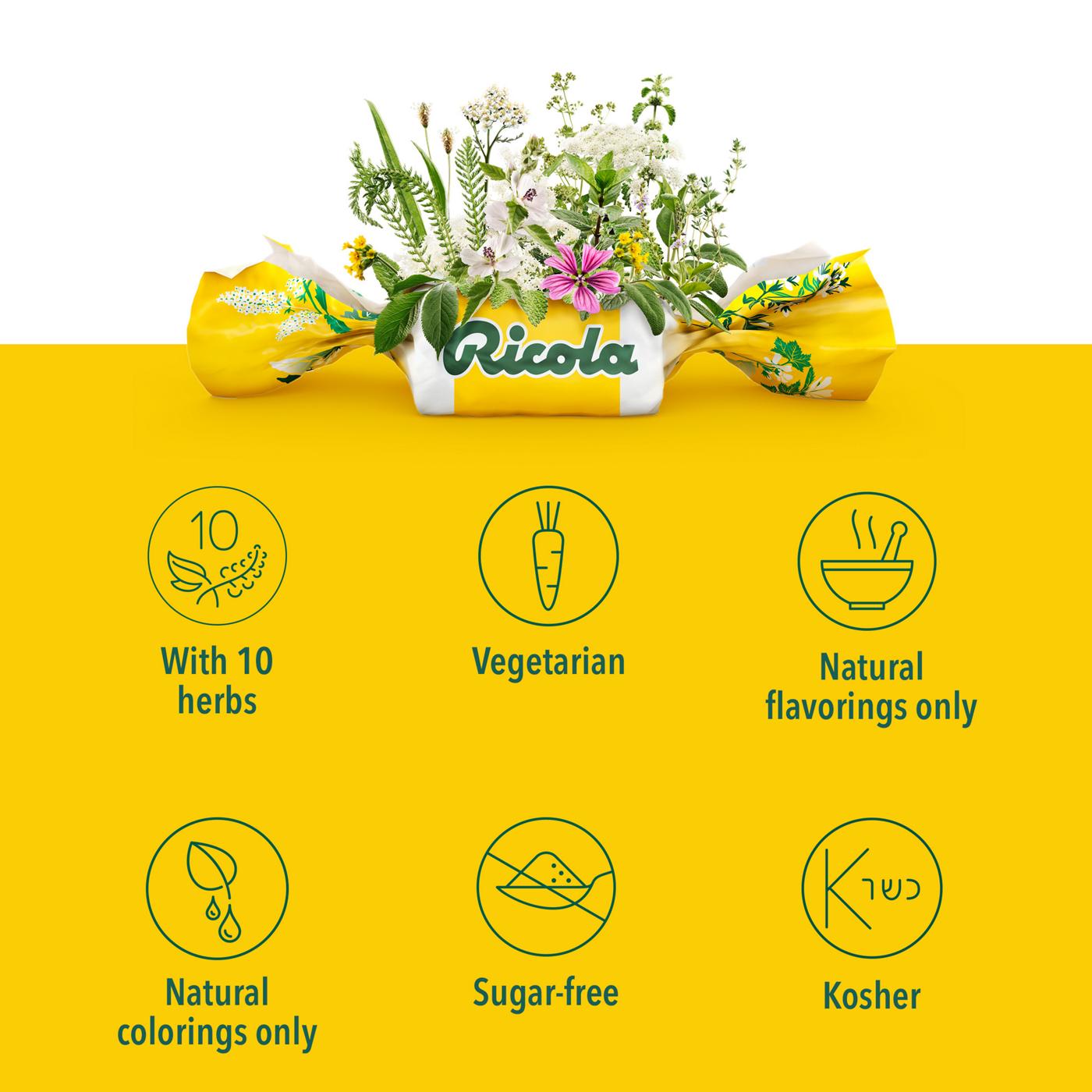 Ricola Sugar Free Throat Drops - Lemon Mint; image 2 of 8
