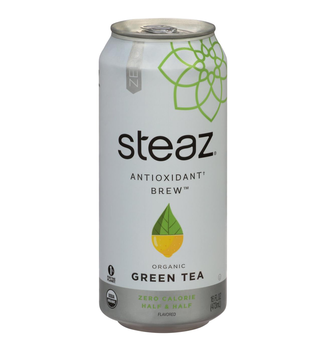 Steaz Iced Teaz Zero Calorie Half and Half Green Tea With Lemonade; image 1 of 2