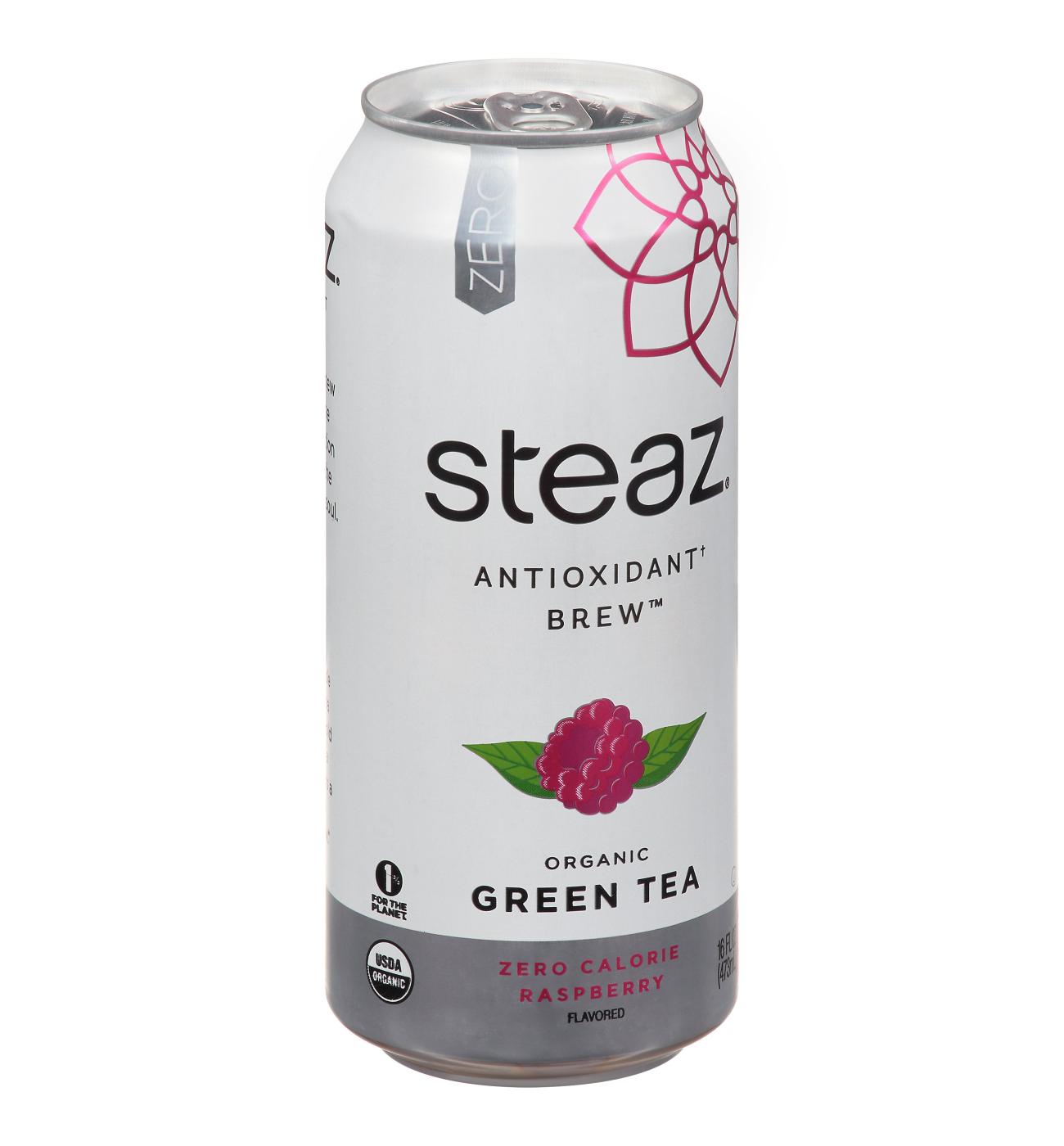 Steaz Iced Teaz Zero Calorie Raspberry Green Tea; image 1 of 2