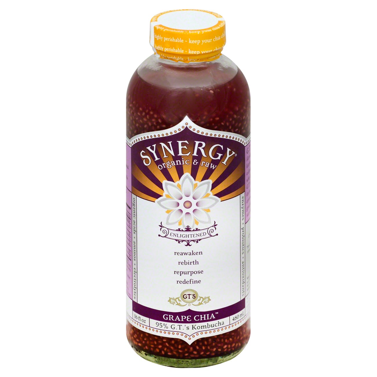 GT's Enlightened Synergy Grape Chia Kombucha Shop Tea at HEB