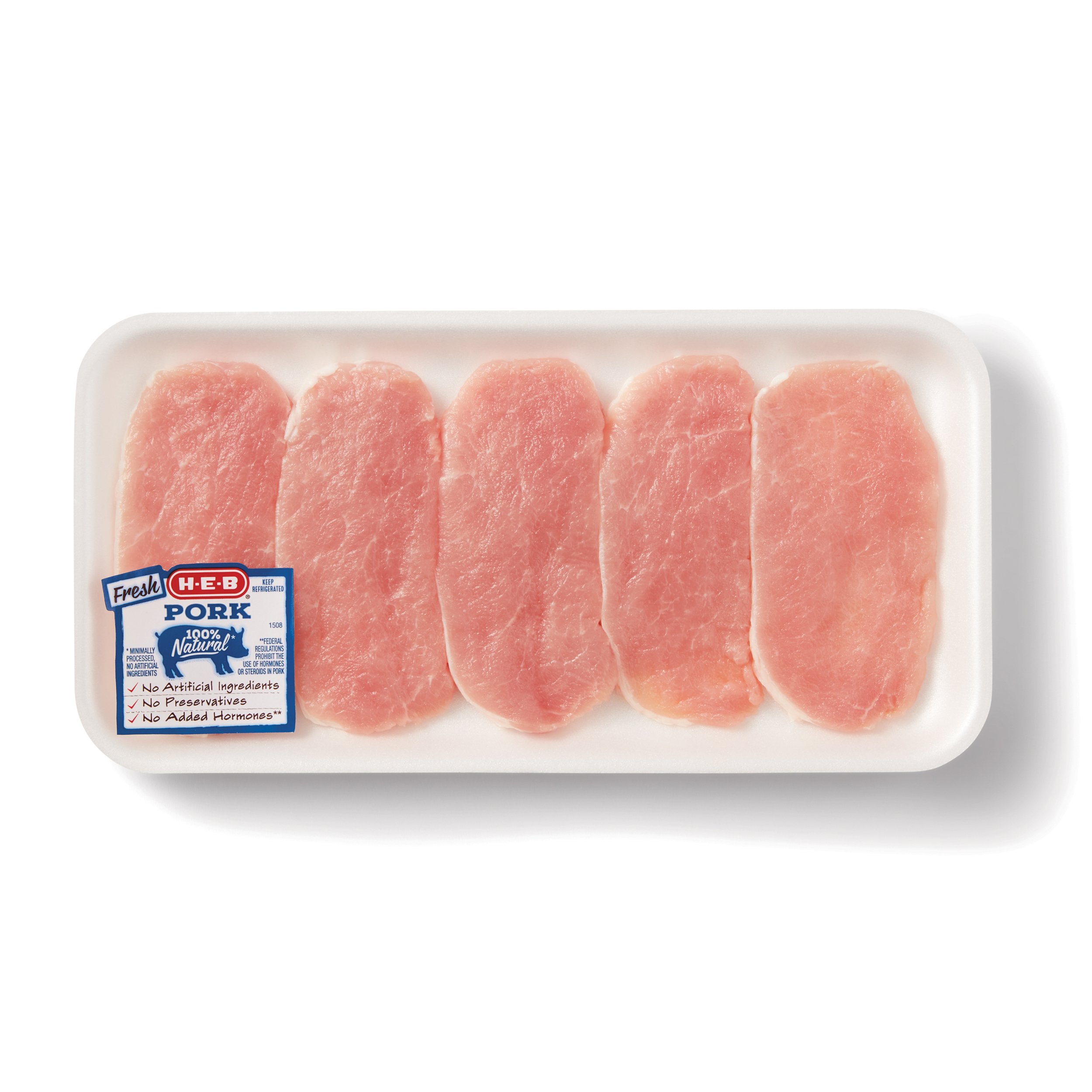 HEB Boneless Center Loin Pork Chops, Wafer Thin Shop Pork at HEB