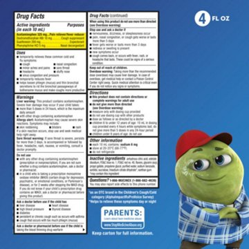 Mucinex Children’s Cold & Flu Multi-Symptom Relief, Very Berry Flavor