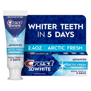 Crest 3D White Advanced Whitening Toothpaste - Arctic Fresh, 2.4 oz