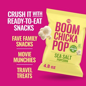 Angie's BOOMCHICKAPOP Sea Salt Popcorn, 4.8 oz