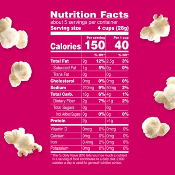 Angie's BOOMCHICKAPOP Sea Salt Popcorn, 4.8 oz