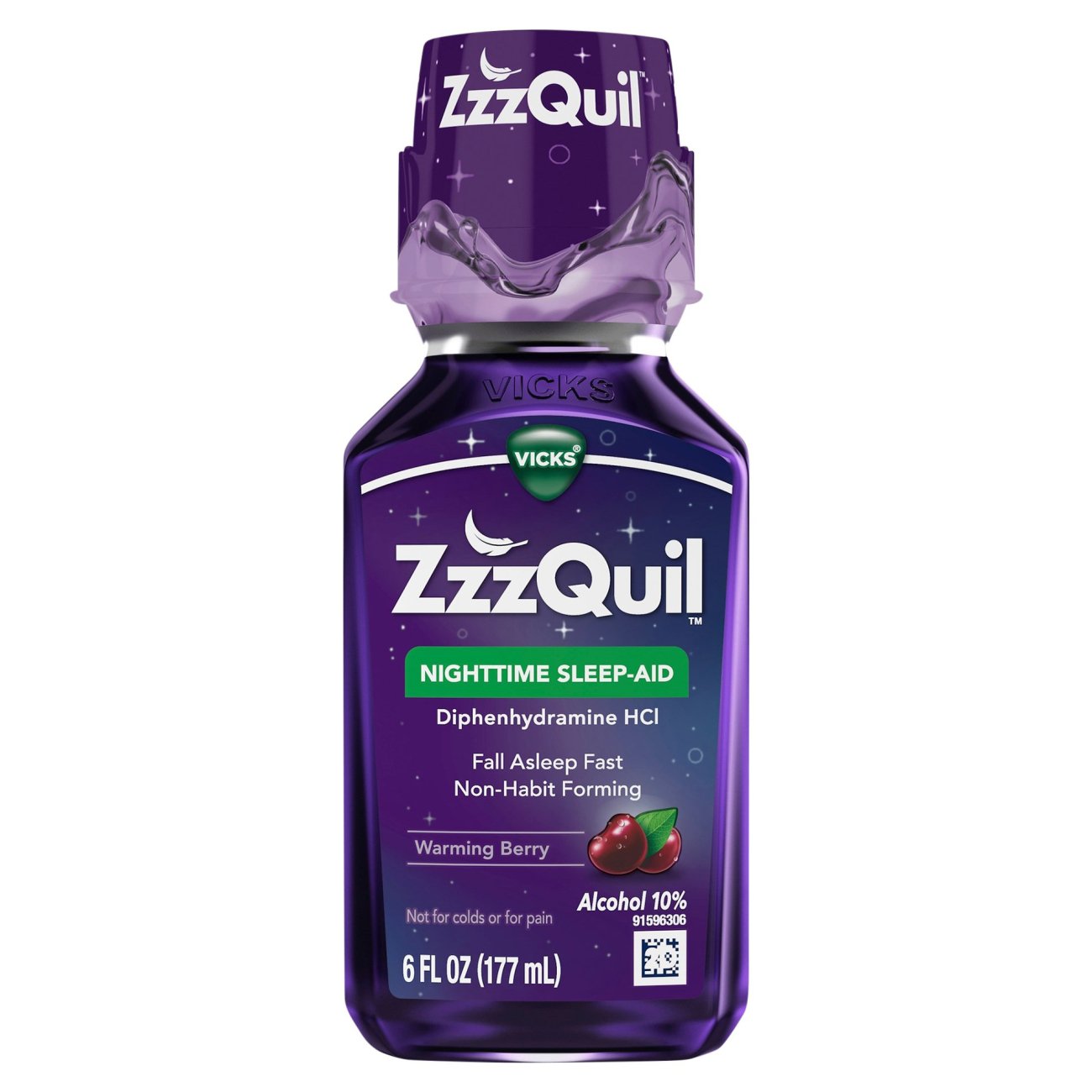 Vicks ZzzQuil Nighttime SleepAid Warming Berry Liquid Shop Sleep