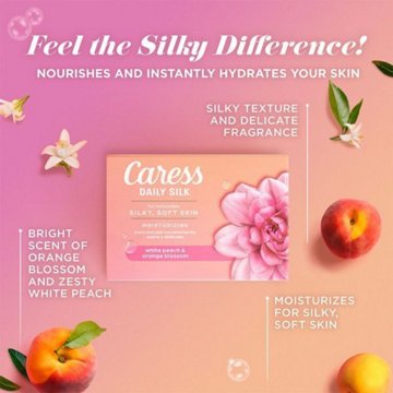 Caress Daily Silk Beauty Bar Soap, 3.15 oz