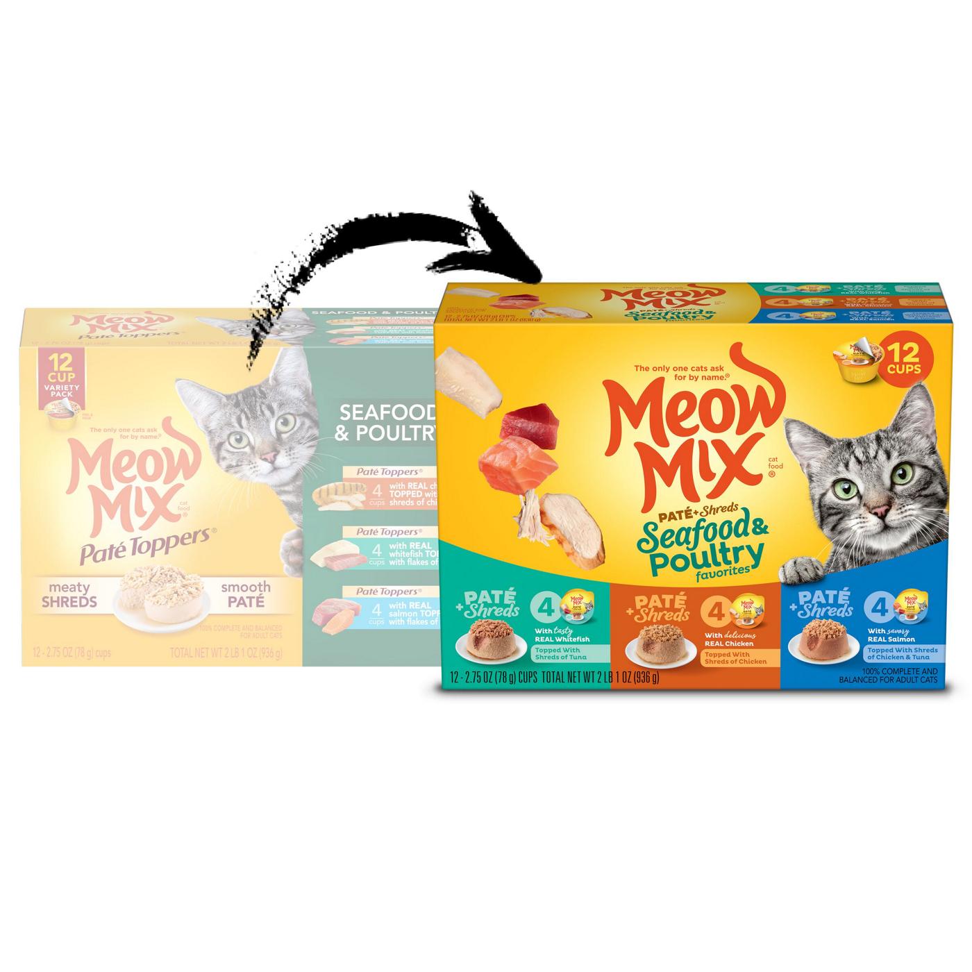 Meow Mix Cat Food, Poultry, Variety Pack