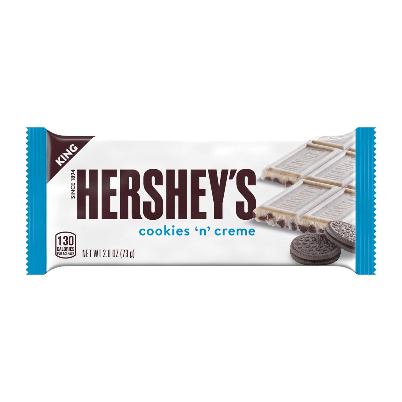 Hershey's Cookies 'n' Creme Candy Bar - King Size; image 1 of 7