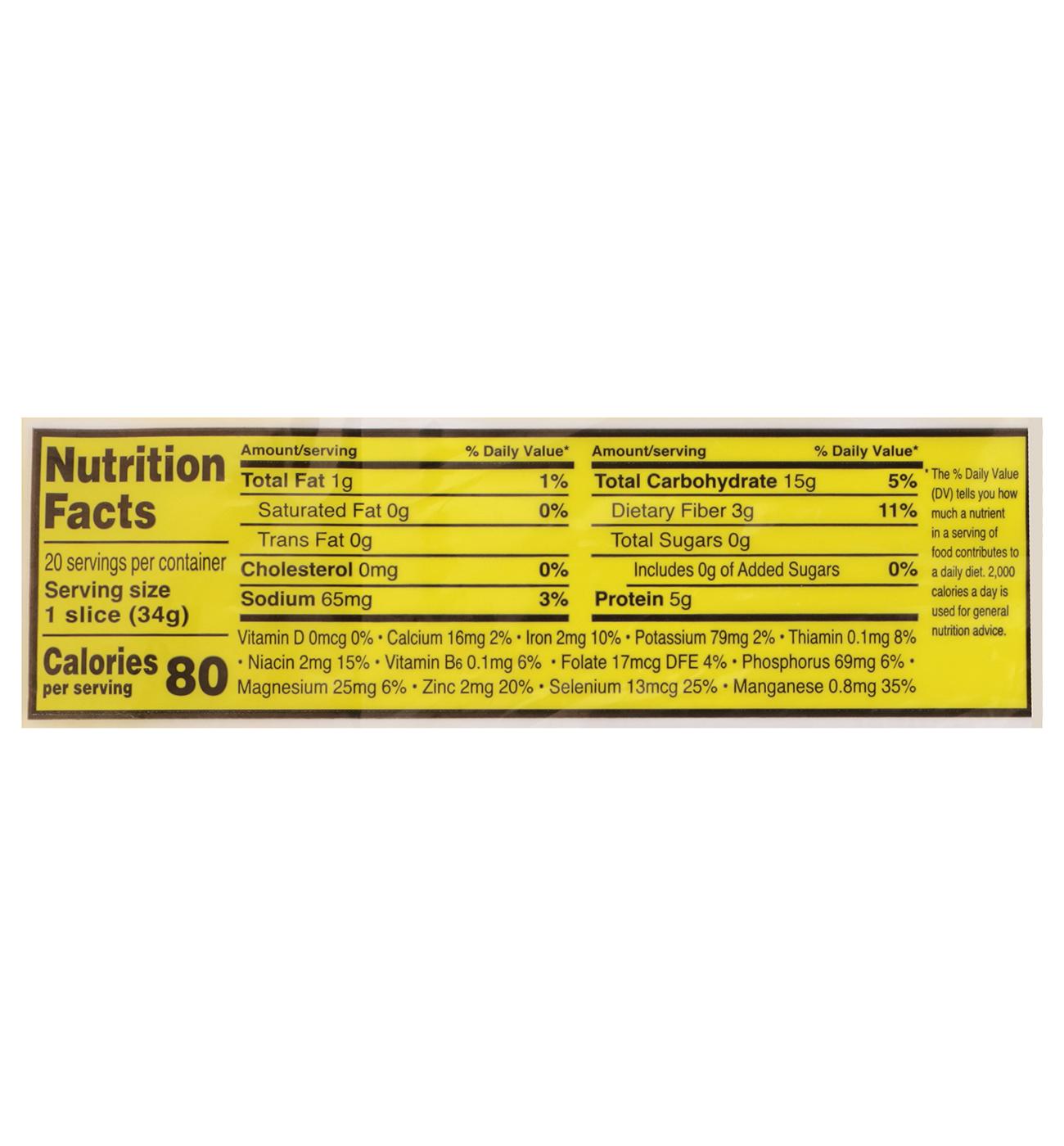 Food For Life Ezekiel 4:9 Sprouted Grain Flax Bread; image 2 of 5