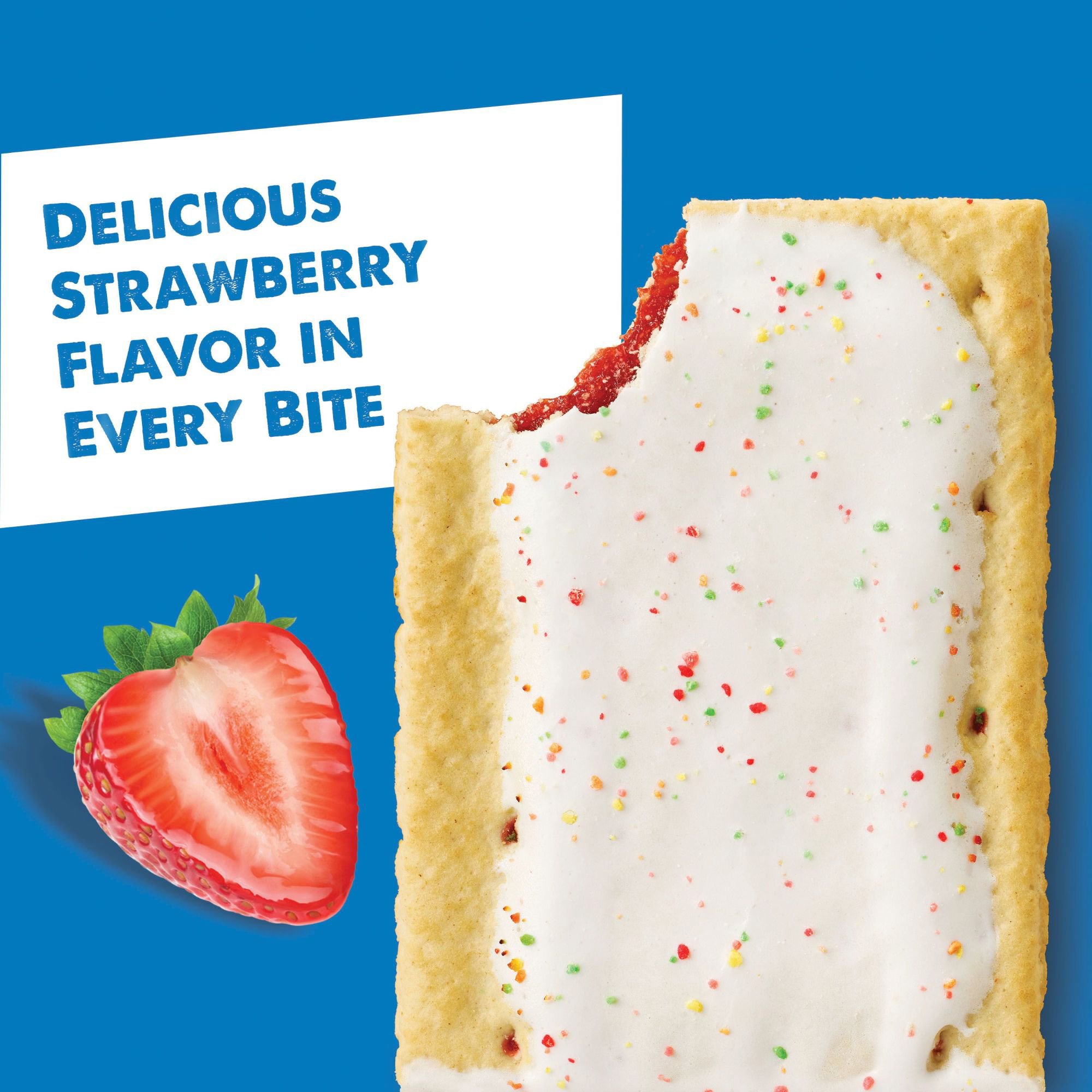 Pop-Tarts Frosted Strawberry Toaster Pastries, 3.3 Oz - Shop Toaster ...