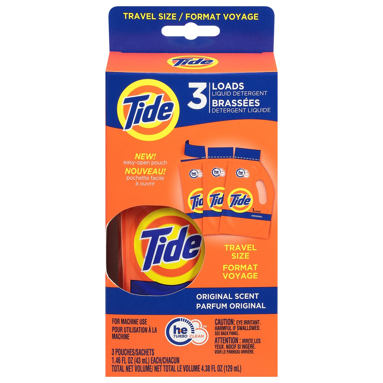 Tide Original Scent Travel Size Liquid Detergent Shop Detergent at HEB