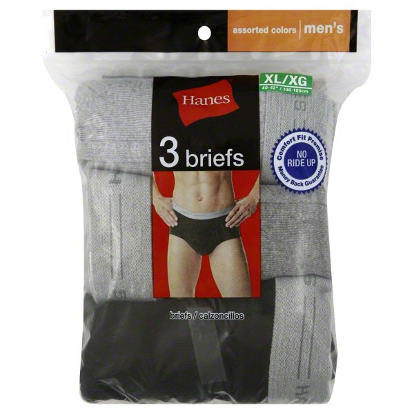 Hanes Men's Briefs Assorted Colors X-Large - Shop Underwear at H-E-B