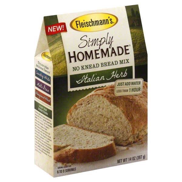 Fleischmann's Simply Homemade No Knead Italian Herb Bread Mix Shop